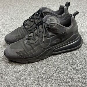 Nike Air Max 270 React Mens 8.5 Black Grey CI3866-003 Athletic Running Sneakers